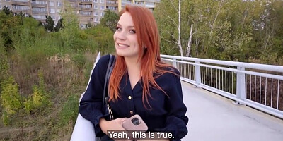 Clemence Audiard - Russian Redhead Fucked In Public