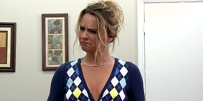 Secretary Bridgette needs a raise so she fucks