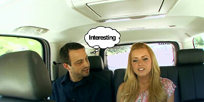 Pale blonde babe Lexi Belle has fun with her boy