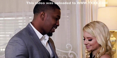 Riley Star - Romantic Surprise For Blonde Babe Turns Into Hardcore Interracial Sex