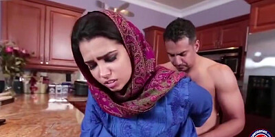 Brunette Muslim teen 18+ Ada Fills Her Pussy With Warm Jizz