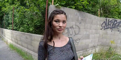 Busty Lost Tourist Banged In Public