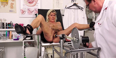 Sexy Granny Renate Examined By Filthy Doctor