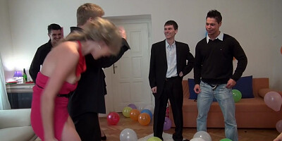 Charlotte Reed & Angel Piaff & Corrine & Eveline & Ilsa in hot college sex with a group of horny students 18+