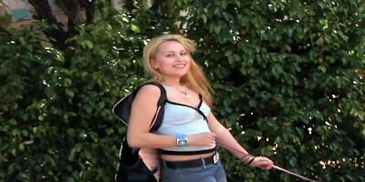 Newbie girl jumps on the Bang Bus and fucks they