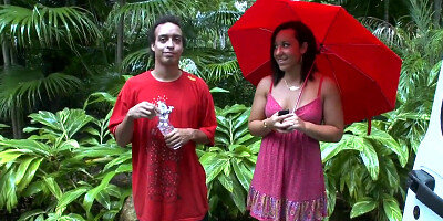 Today I pick up sexy brunette Leilani Cole