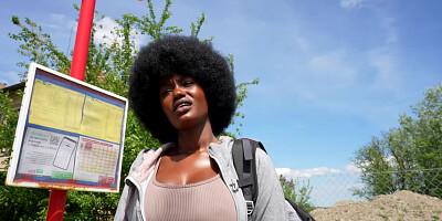 Czech Streets 152: Quickie with Cute Busty Black Girl