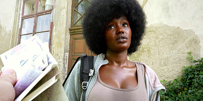 Czech Streets 152: Quickie with Cute Busty Black Girl