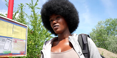 Czech Streets 152: Quickie with Cute Busty Black Girl