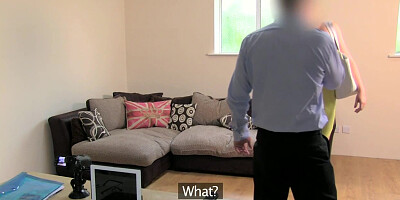 Euro amateur assfucked in office casting