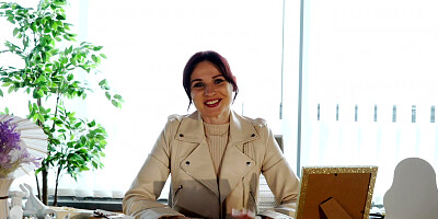 My Employee. Jeny Smith teases a guy and got naked in office