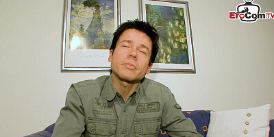 Ugly german chubby housewife meet stranger at sex casting