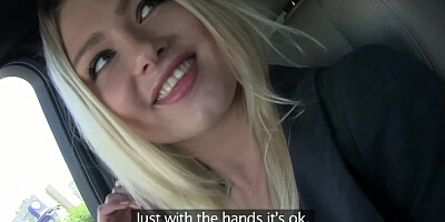 Pulled russian beauty fucked in strangers car
