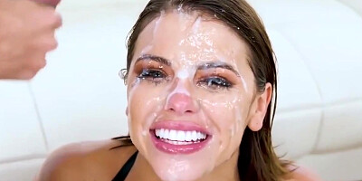 Bukkake fest for Adriana Chechik