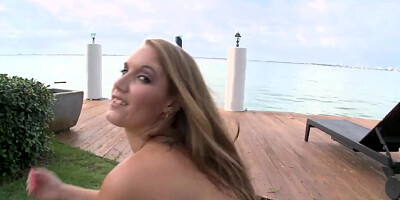 Karen Fisher and Nikki Stone showing their huge asses