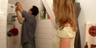 Plumber Lays Pipe Inside Brooke