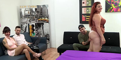 teen 18+ couple has their first exchange experience