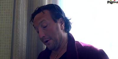 Perverse And Lustful With Big Natural Boobs In Scene 01 From The Movie Marcazzi E Il Grande Randello With Michelle Lio