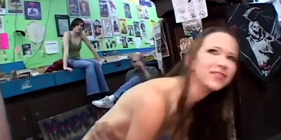 Get Guys On Video Shop And Fucking Hard Threesome With Cristina Agave