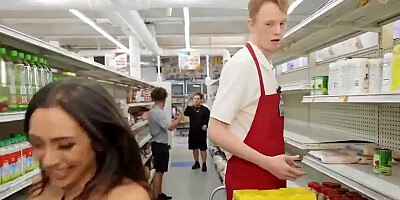 Crazy Sluts In The Supermarket Fuck And Squirt With A Sales Consultant - Carmela Clutch