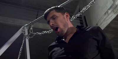 Impudent guy dominates over two good-looking Euro blondes