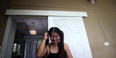 Black dick nails shaved cunt of pig-tailed Asian bitch