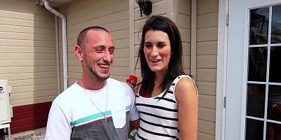 Tattooed babe in fishnets takes BF's cock in all styles