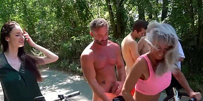 The people are loving their bicycles and their sex orgies