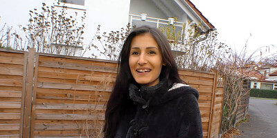 Coco Kiss seducing Marcel M with her amazing figure