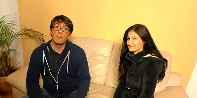 Coco Kiss seducing Marcel M with her amazing figure