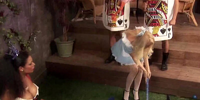 Cosplay big tits babes fucked in group sex hardcore