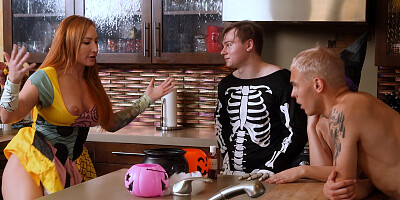 Two remarkable babes are getting shagged at the cosplay party