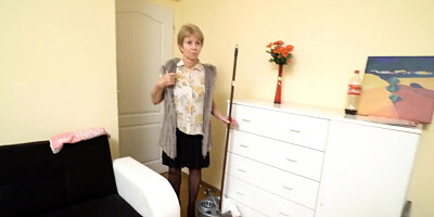 MATURE4K. Boy allows the mature maid to tempt him into hot farewell sex