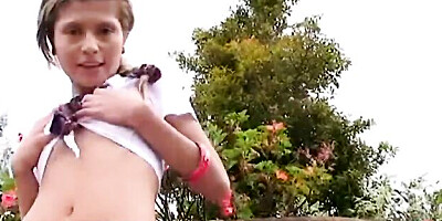 Delicious female at pussyfucking action