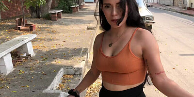 I FIND MY LOST NEIGHBOR IN MY NEIGHBORHOOD AND FUCK HER - PORNO EN ESPAÑOL