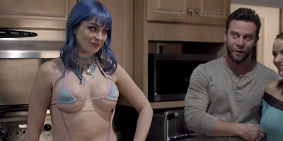 Horny babes and guys are fucking at this swinging sex party