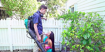 Horny Priya Price Fucks The Gardener Behind Her Husbands Back! 12 Min