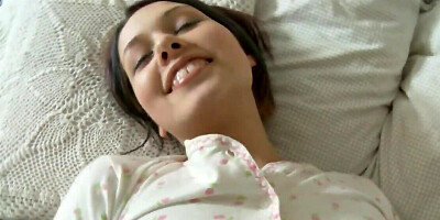 Zanna pulls her panties down to play with wet pussy