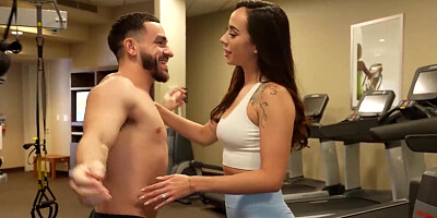 Big booty Latina meets a stranger and fucks him well