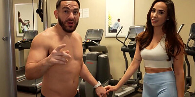 Big booty Latina meets a stranger and fucks him well