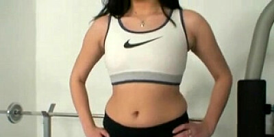 Horny workout and gym orgasm