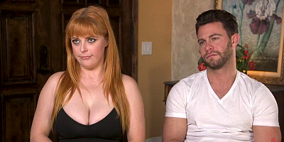 Chubby redhead anally dominated by angry boyfriend