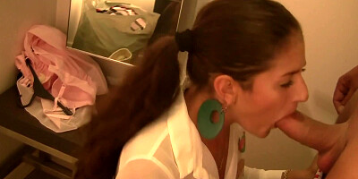 Girl is filmed getting a dick placed inside her meaty holes