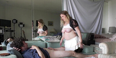 MILF gets fucked by her own virgin stepbrother