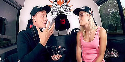 Sweet Cat In Cum In Mouth After Blonde Czech Rides Both A German Bus And A Cock