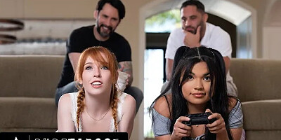 Unhappily Married Dilfs Grow Strong Desire for Stepdaughters Madi Collins & S...