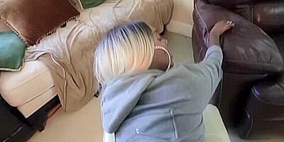 Thick Ebony Girl In Thong And Hoodie Rides Her White Boyfriends Cock - Kirk And West Indie Princess