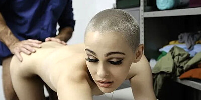 Teen Shoplifter Gives Mall Cop a Bj