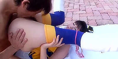 Japanese Busty teen 18+ Has Sex Outdoor
