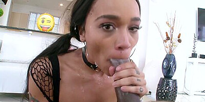 Deepthroat Fun With Ebony Babe Julie Kay